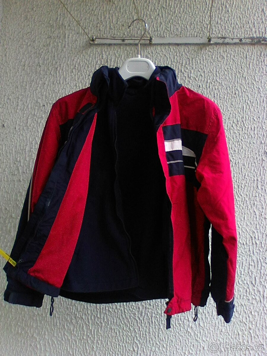 Dětská teplá bunda s kapucí,vel. 134-140 - 4