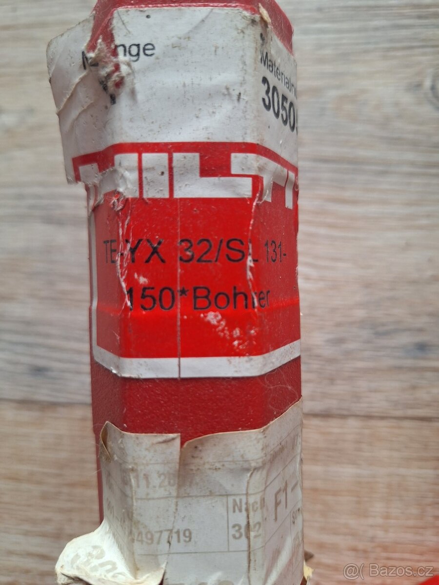 Vidiové vrtáky a nástroje HILTI, řada TE-YX, SDS MAX - 4