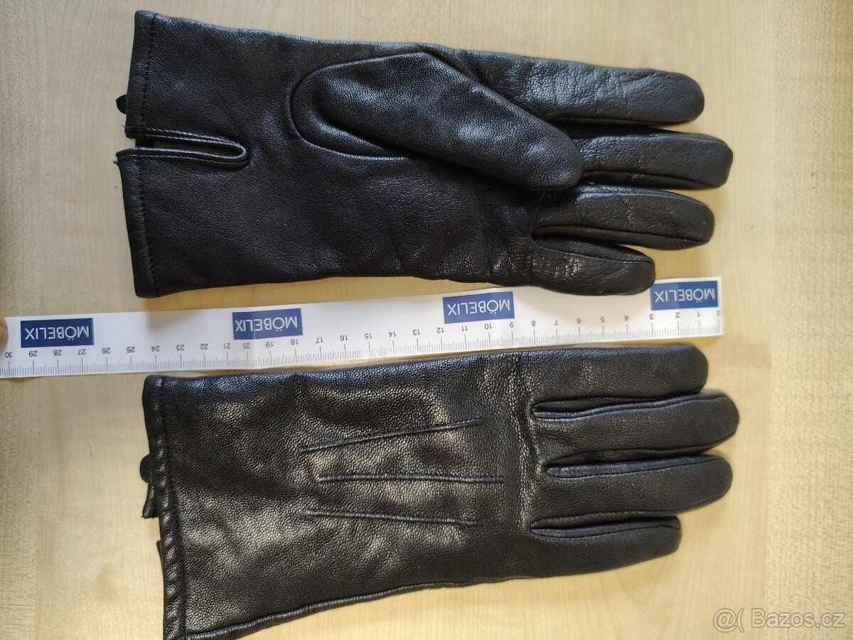 Nové dámské kožené rukavice vel. 8 - 4