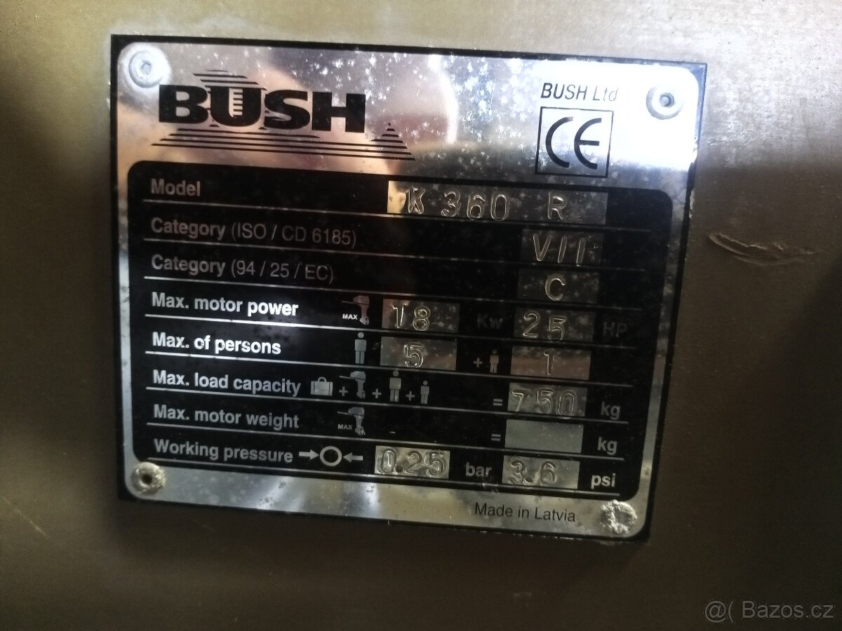 Prodám nafukovací člun BUSH - 4