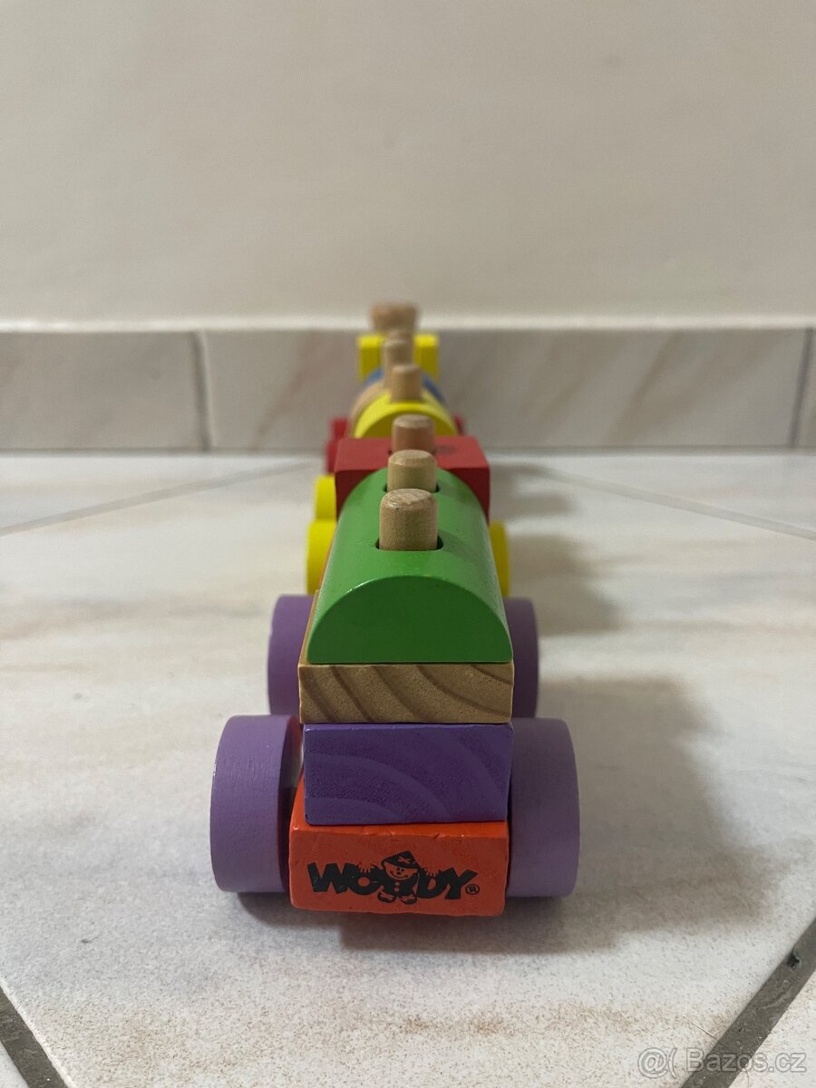 Dřevěný vláček Woody. - 4