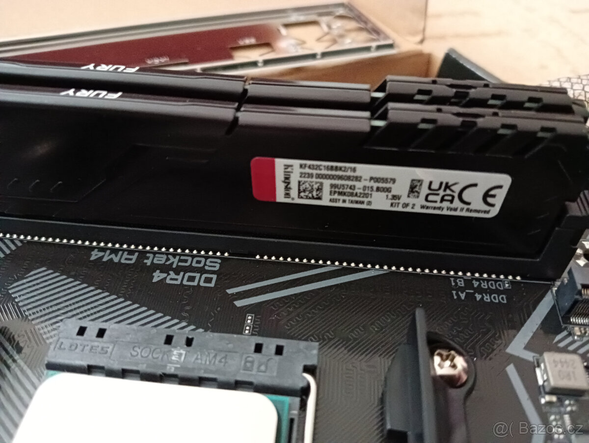 MB Gigabyte A520M-K V2+ CPU + RAM, sock. AM4 - 4