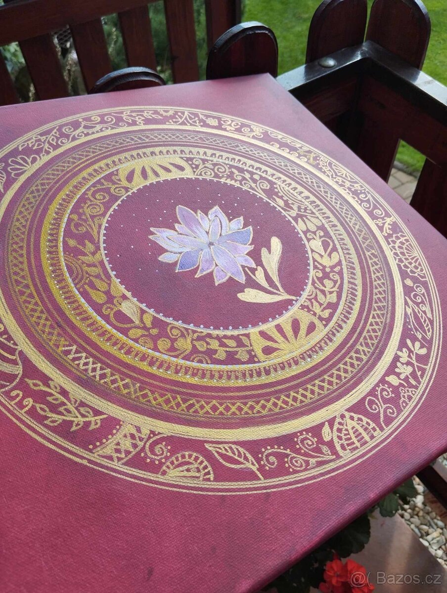 Mandala lotosový květ / na objednávku - 4