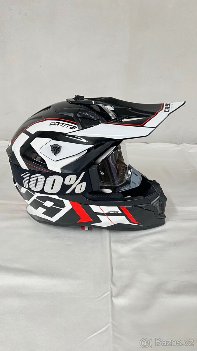 MX helma Cassida vel. M + brýle 100% - 4