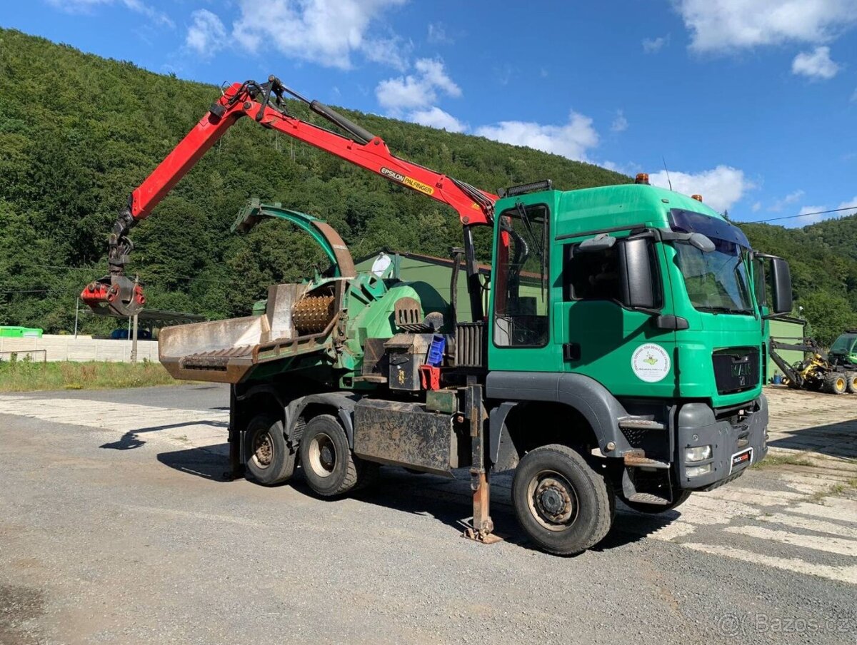 Štěpkovač MAN - JENZ 6x4 /8148/ - 4