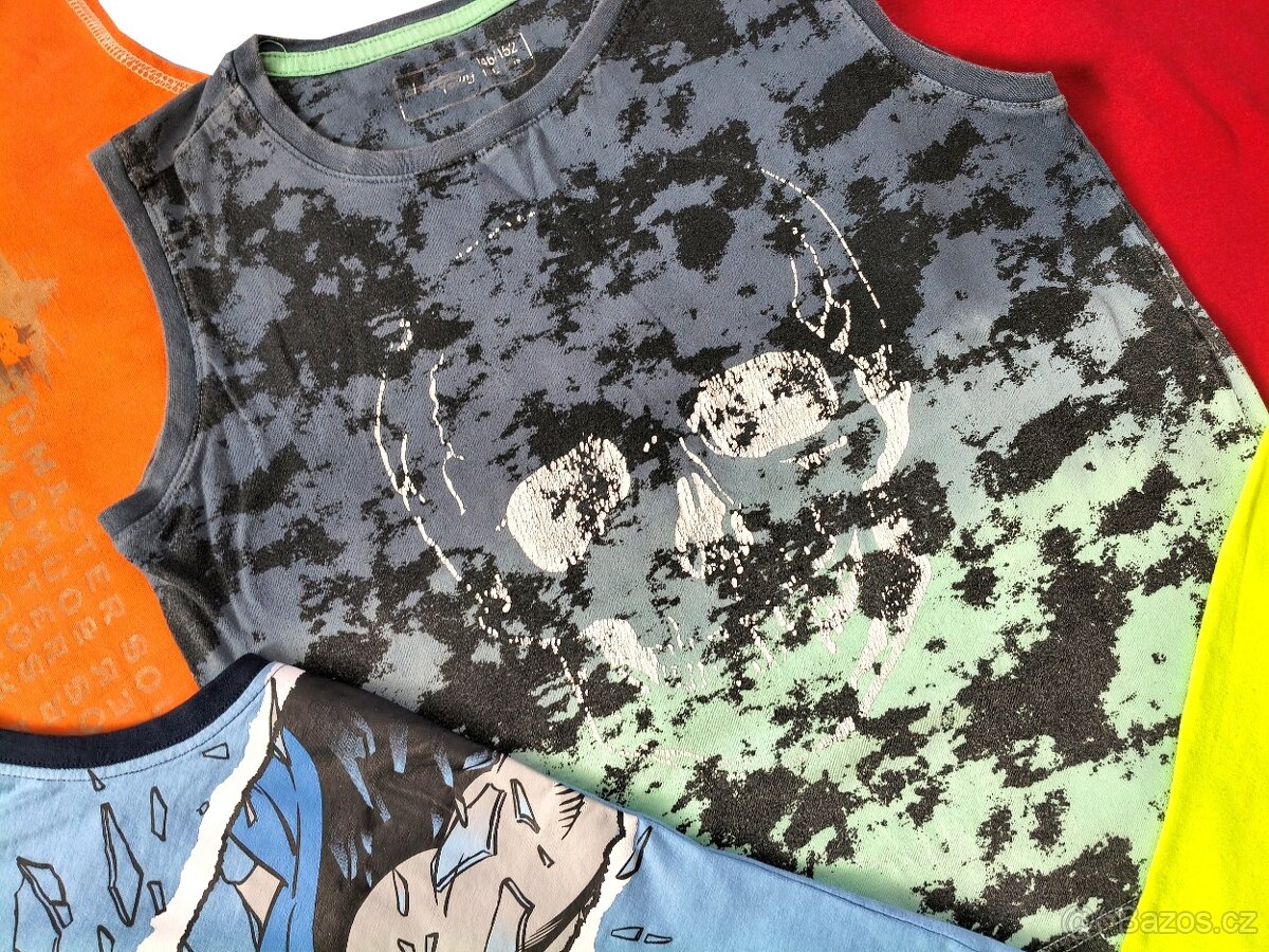 5 chlapeckých tílek vel.146/152 - 4