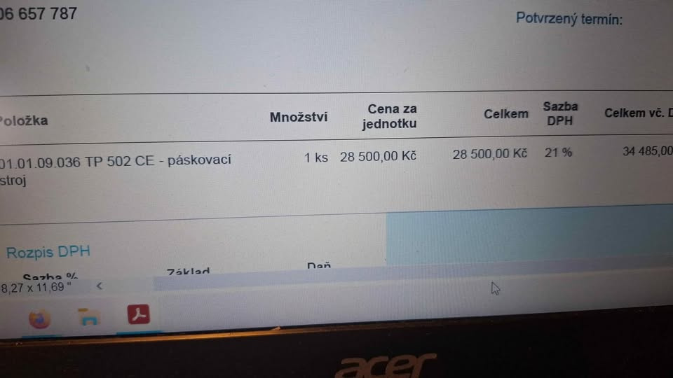 Páskovací stroj TP-502 CE - 4