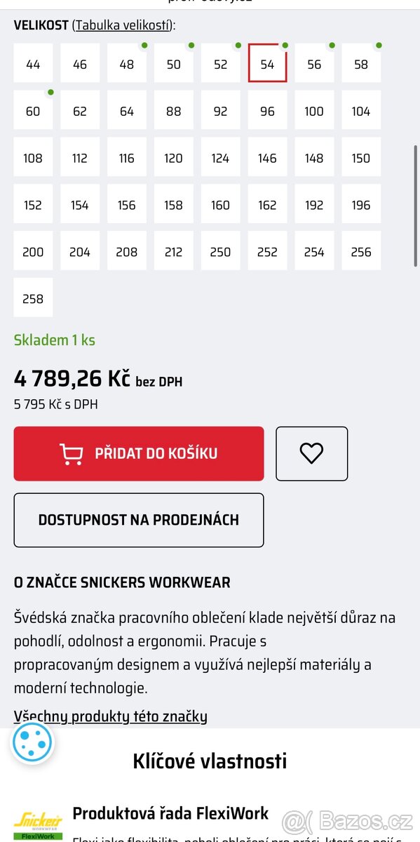 Podlahářské kalhoty Snickers FlexiWork - 4