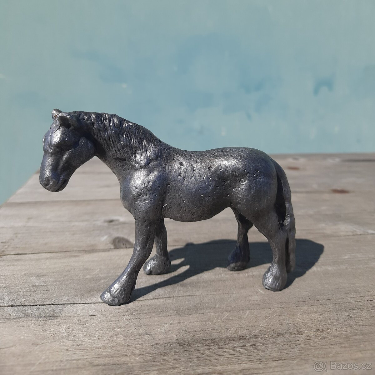 Cínová figurka, těžítko - chladnokrevník - 4