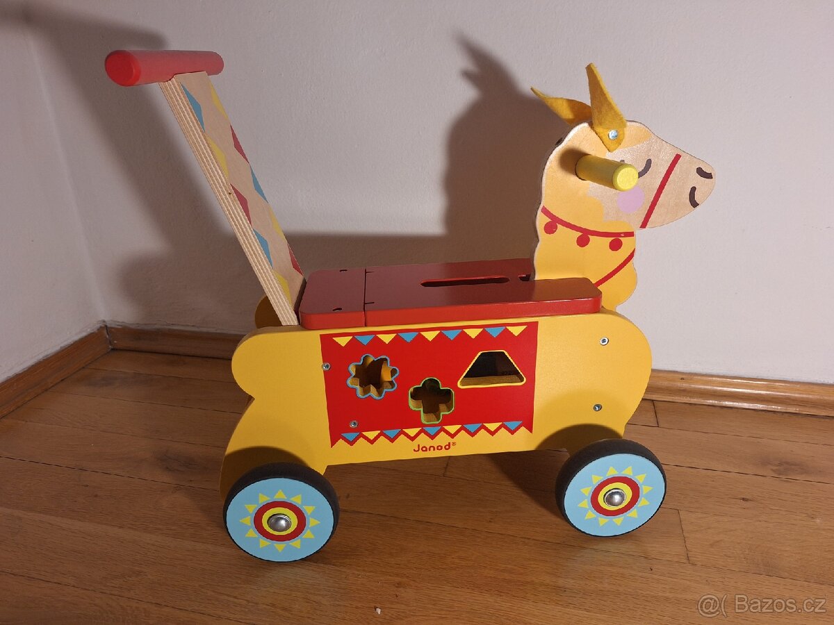 Dřevěné odrážedlo Lama-Janod - 4