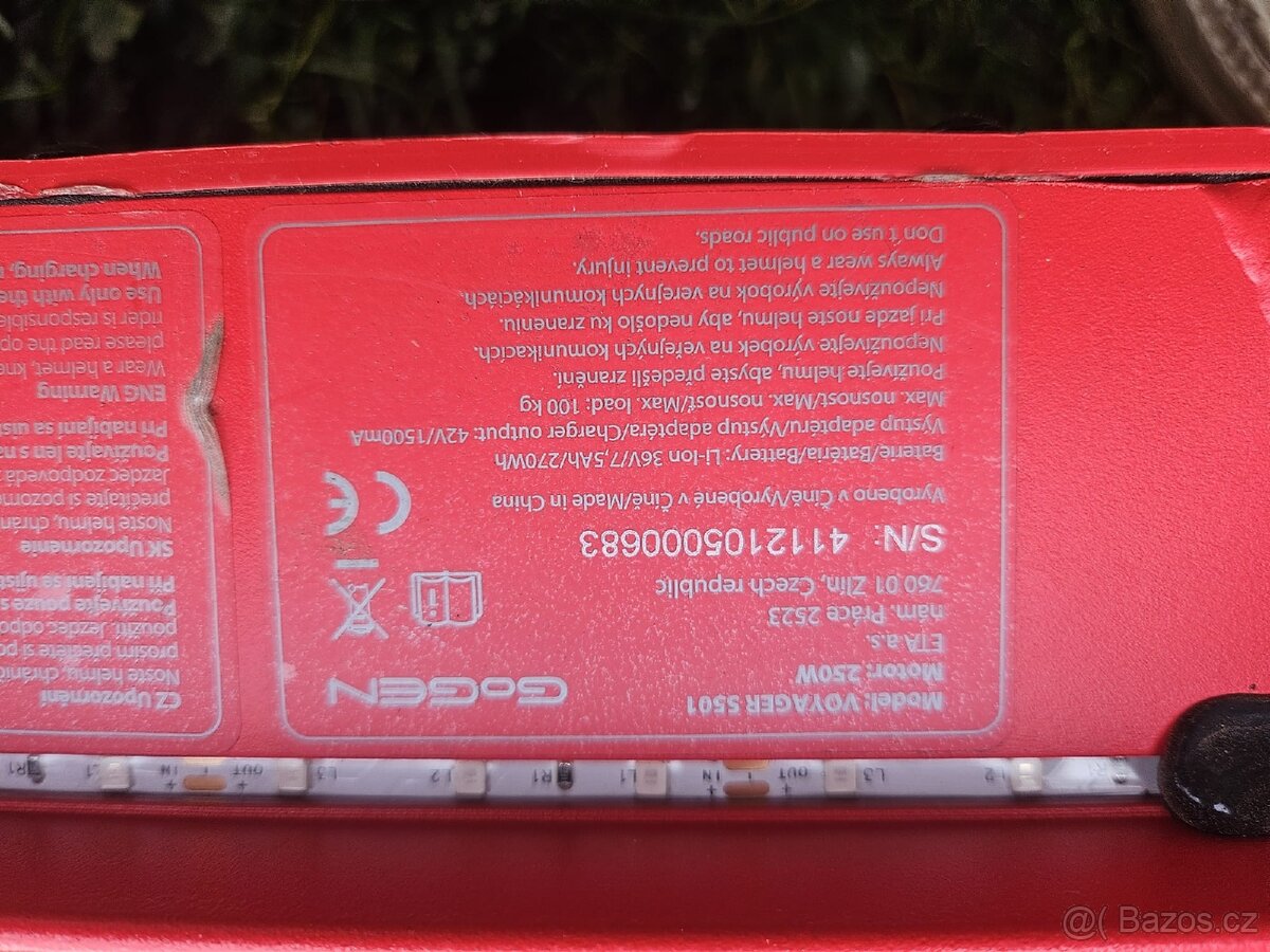 Elektrokolobezky GoGEN voyager S501 250W - 4