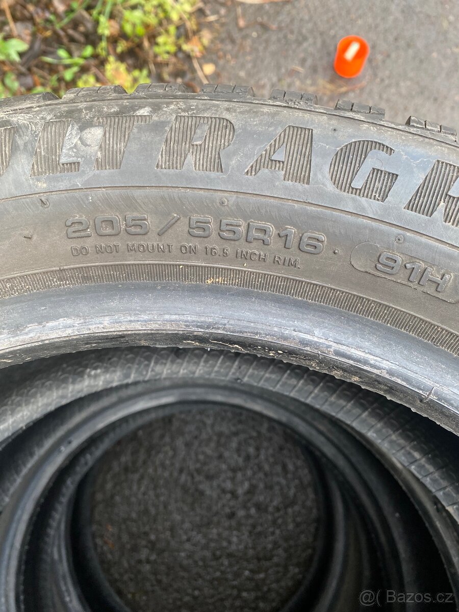 205/55 R16 91H Goodyear 3x6mm 1x5mm dot3514 zimní - 4