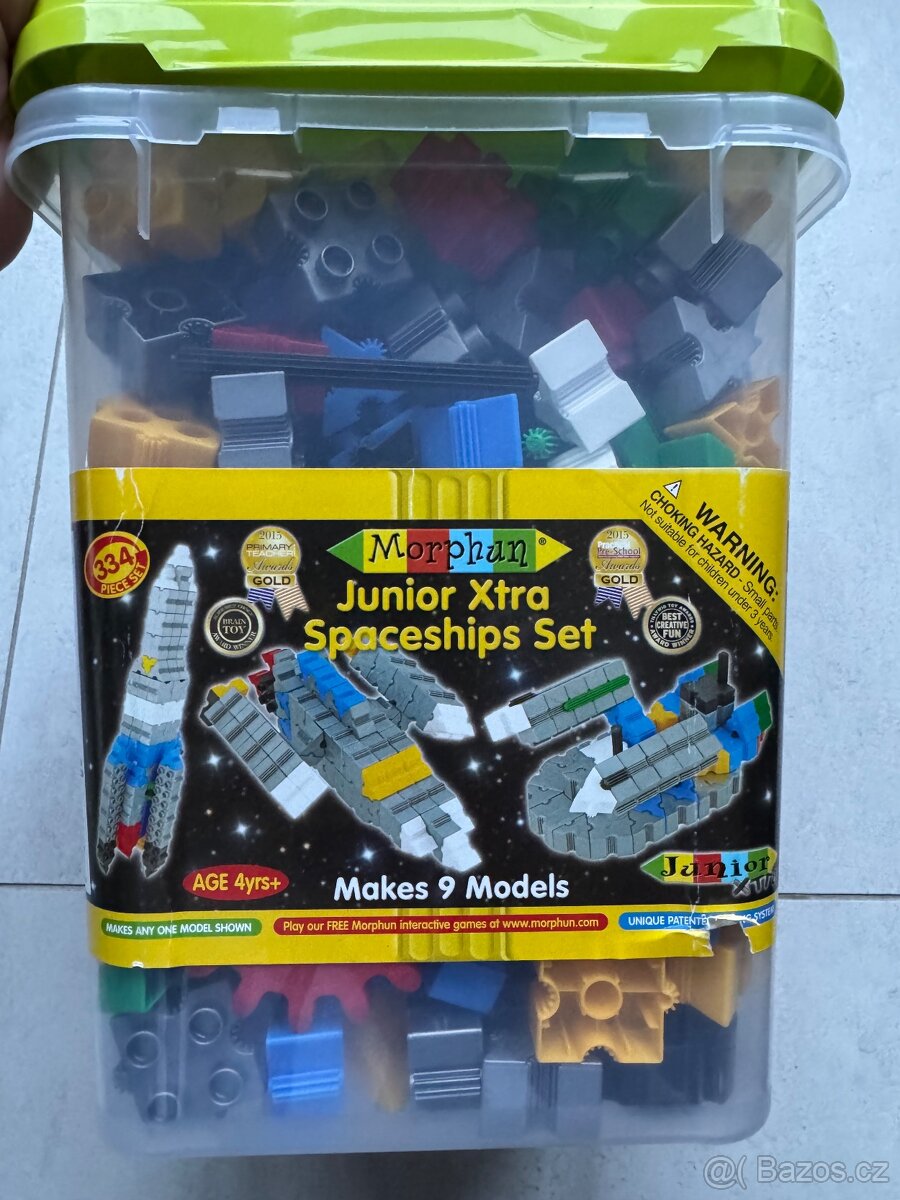 Tři velké stavebnice Morphun – komplet, různé velikosti (cca - 4