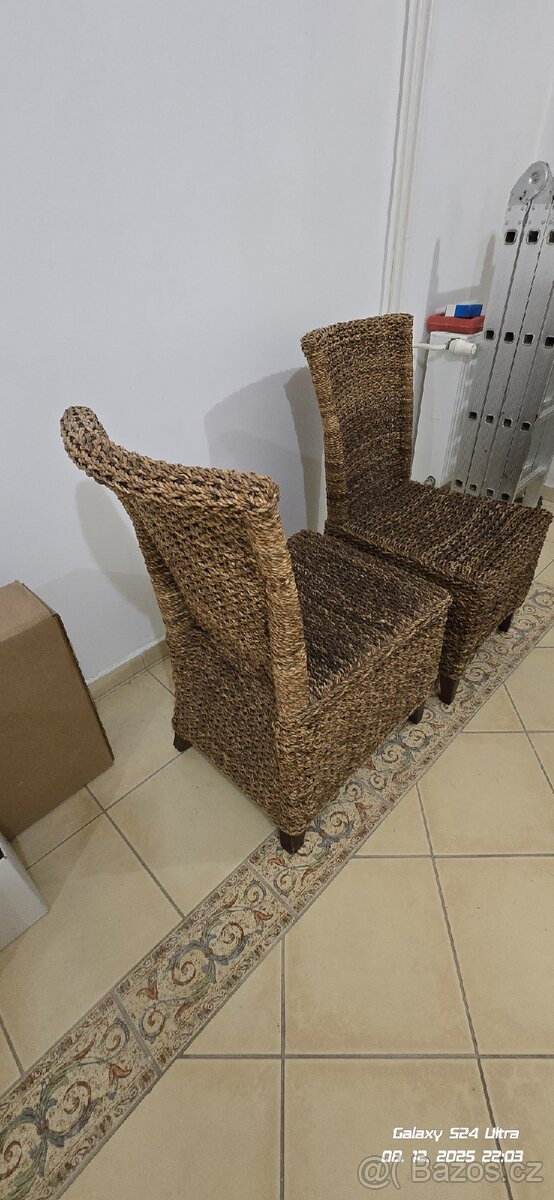 Masivní ratanové židle - 4