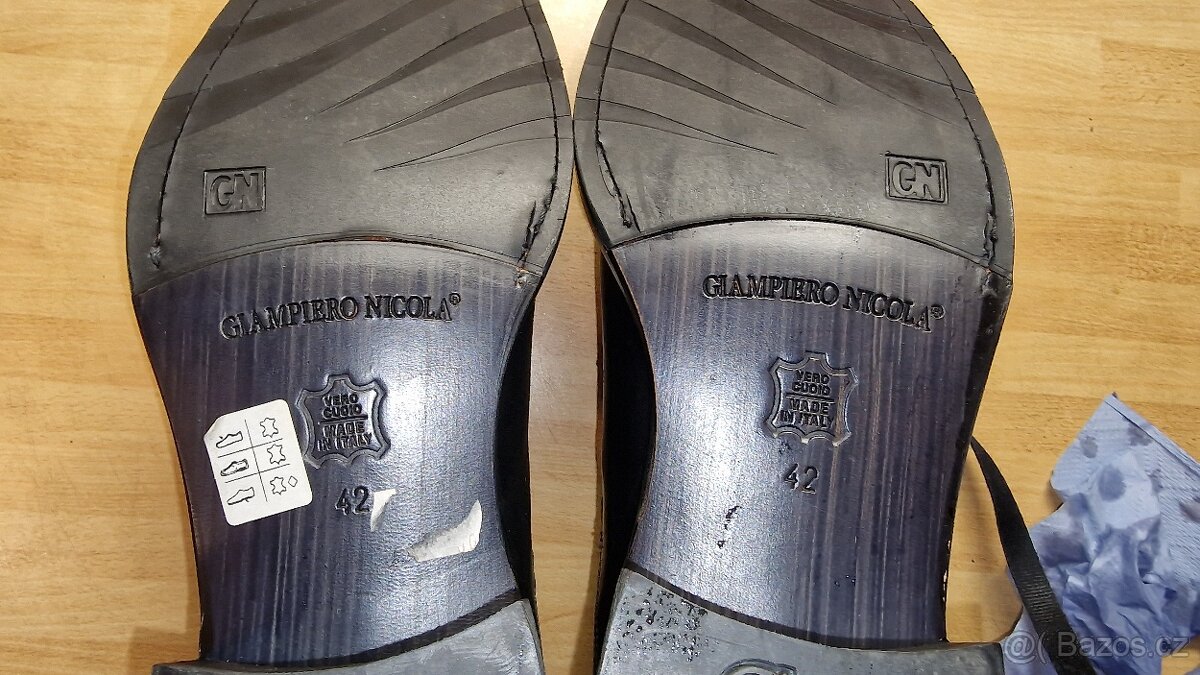 Kožené kvalitní, nové boty - 4