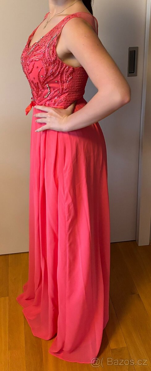 Elegantní společenské šaty velikost 36-38 - 4