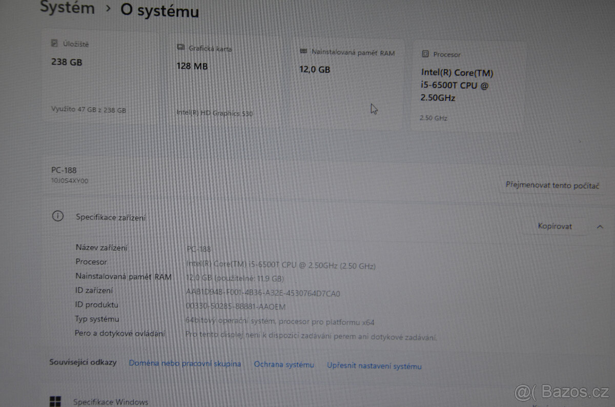 PC Lenovo ThinkCentre M700 Mini i5/12GB/SSD 256GB - 4
