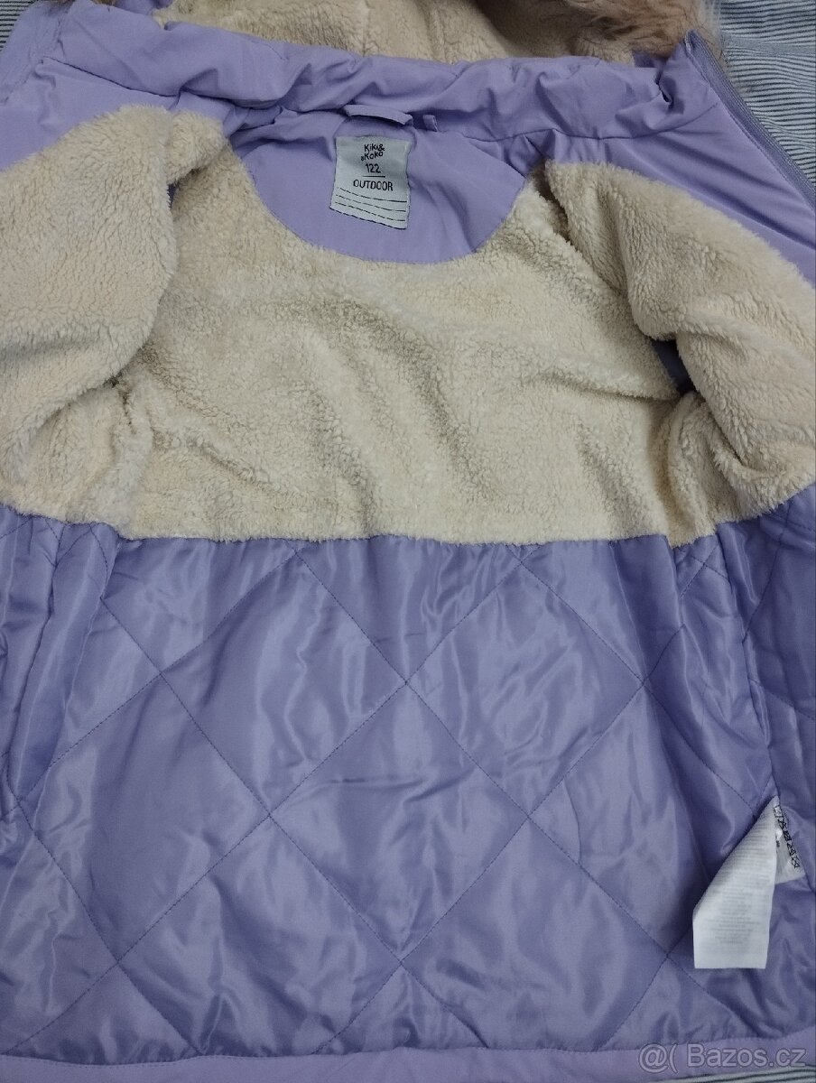 Dívčí zimní bunda 122 nová - 4