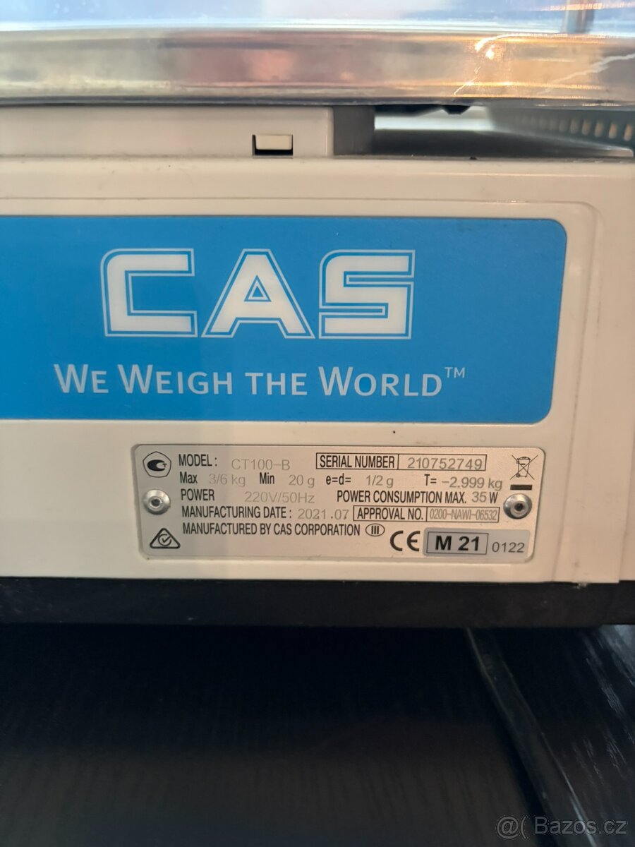 Váhopokladna CAS CT100 - 4