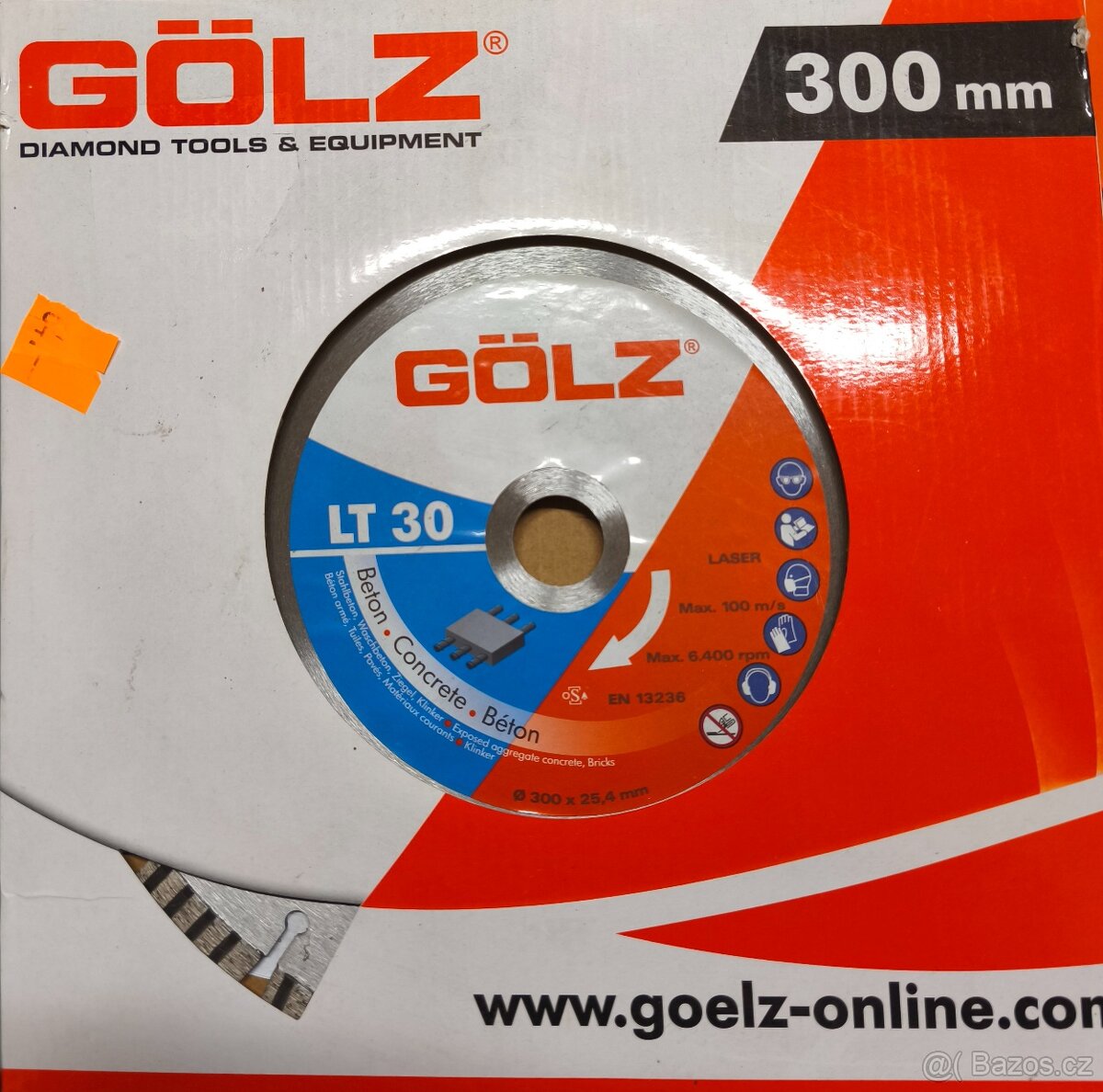 Diamantový kotouč 300 a 350 mm Gölz LT30 - 4