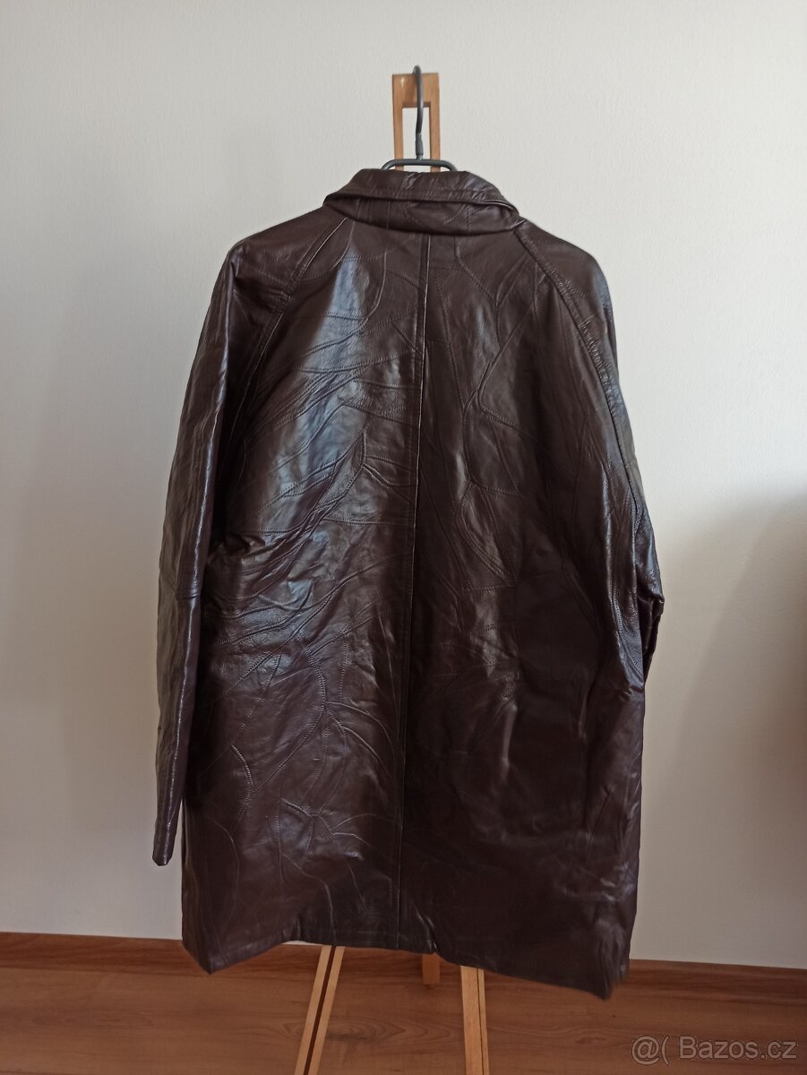 Nový kožený kabát XXL, pravá kůže - 4