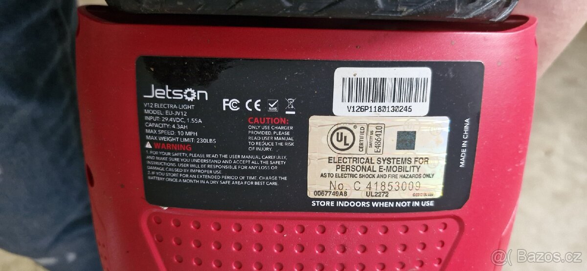 Hoverboard Jetson v12 - nová baterie - 4