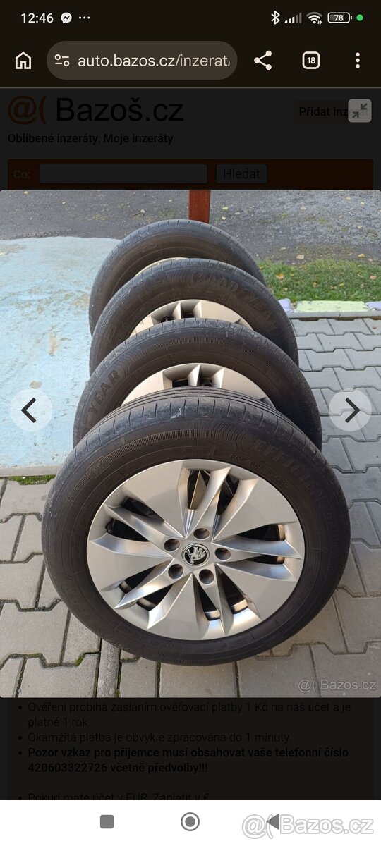 ALU kola 205/60/16 5×112 - 4