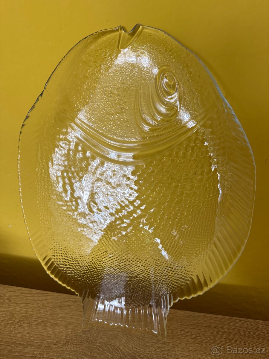 Skleněný talíř tvaru ryby - 4