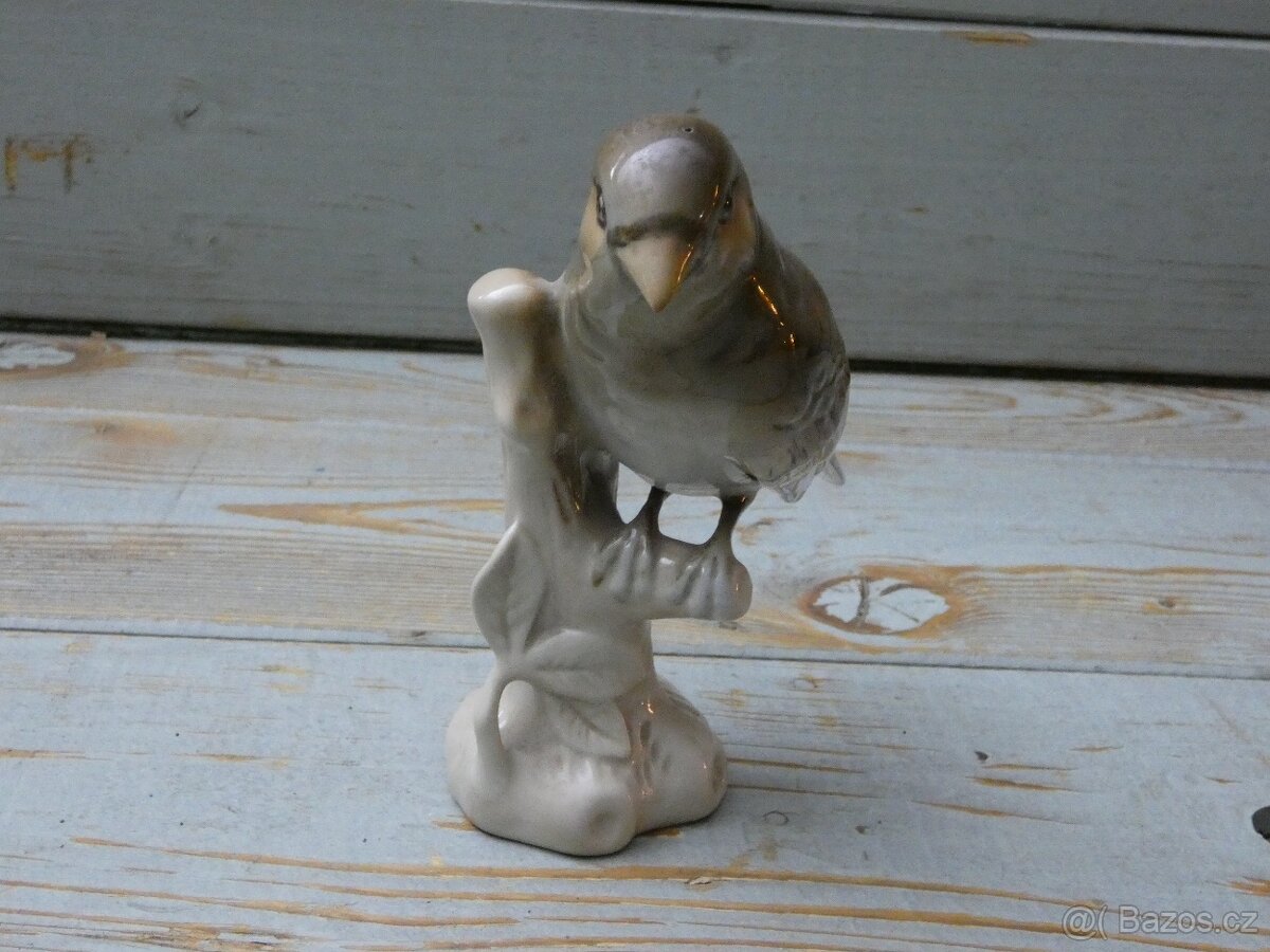 Porcelánová soška "ptáček" - 4