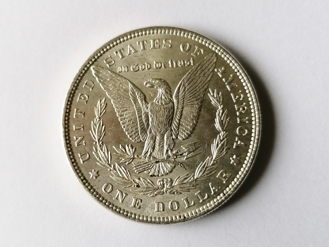 Stříbro 1 Morgan Dolar 1884 Spojené státy americké USA Ag - 4