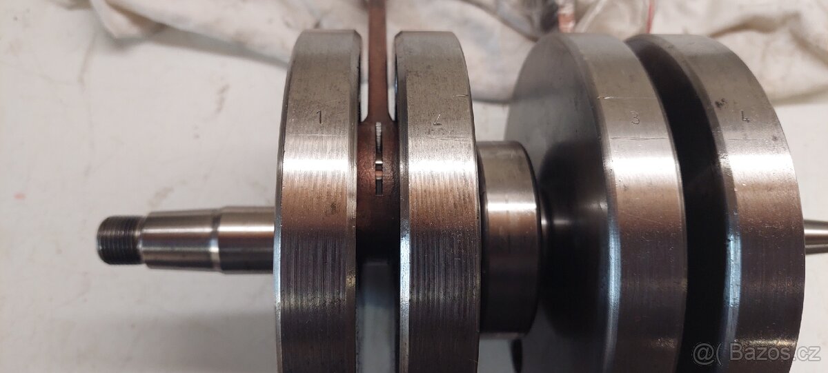 Jawa 350 kliková hřídel po GO - 4