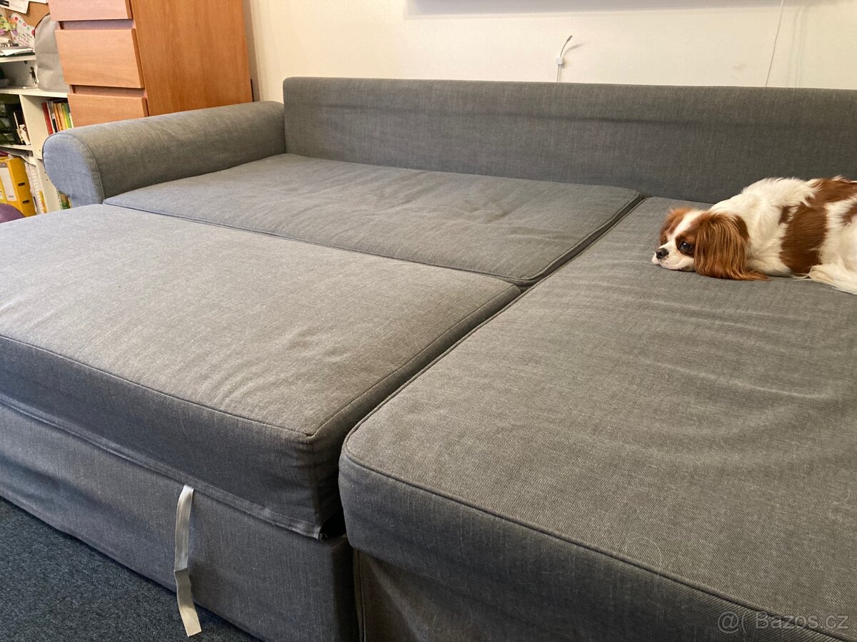 Rozkládací gauč (IKEA)tm.šedá - 4