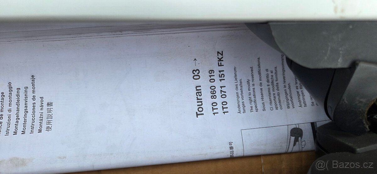 Příčníky na vw touran - 4