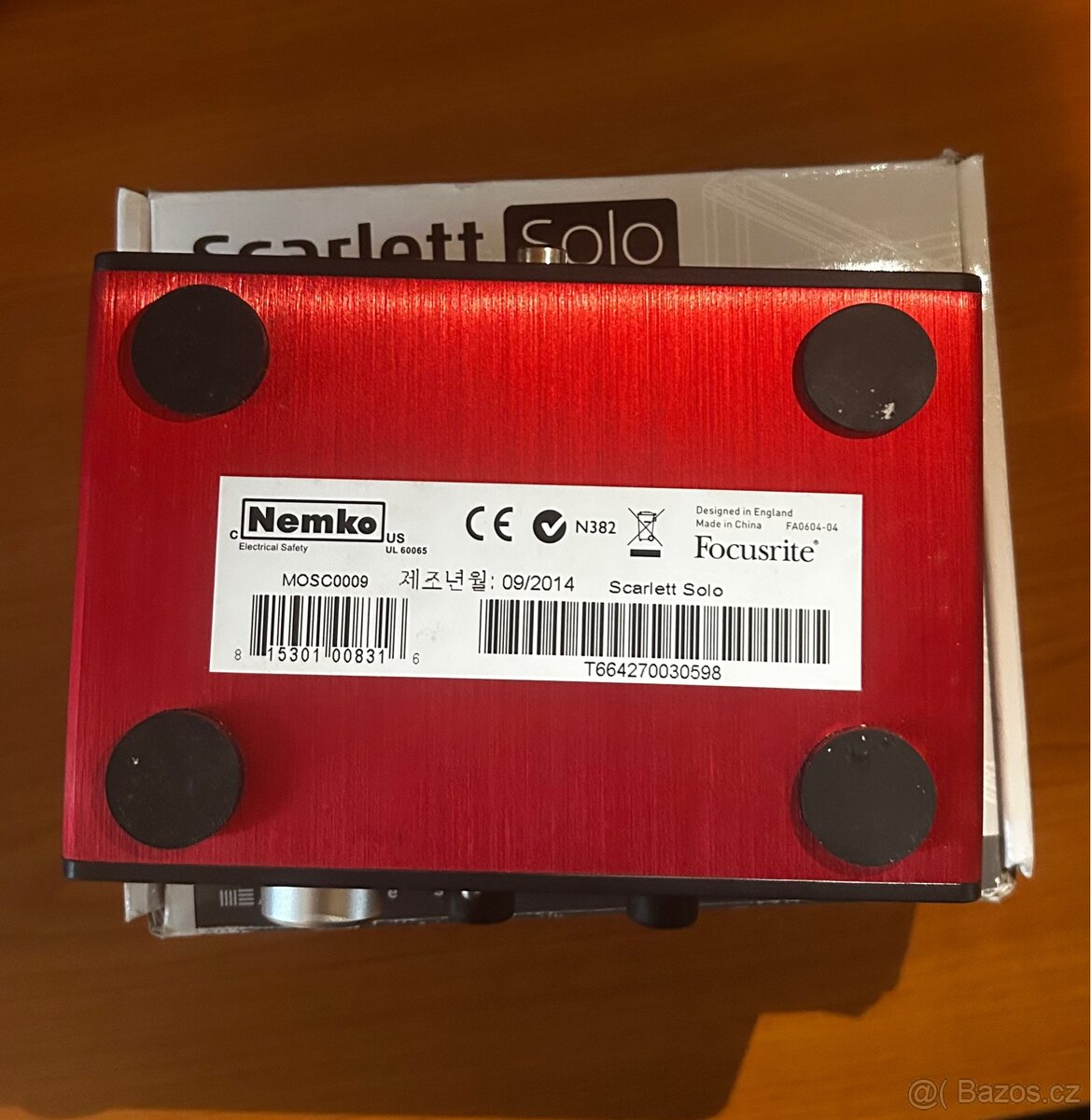 Zvuková karta Focusrite Scarlett solo 1 gen perfektní stav - 4