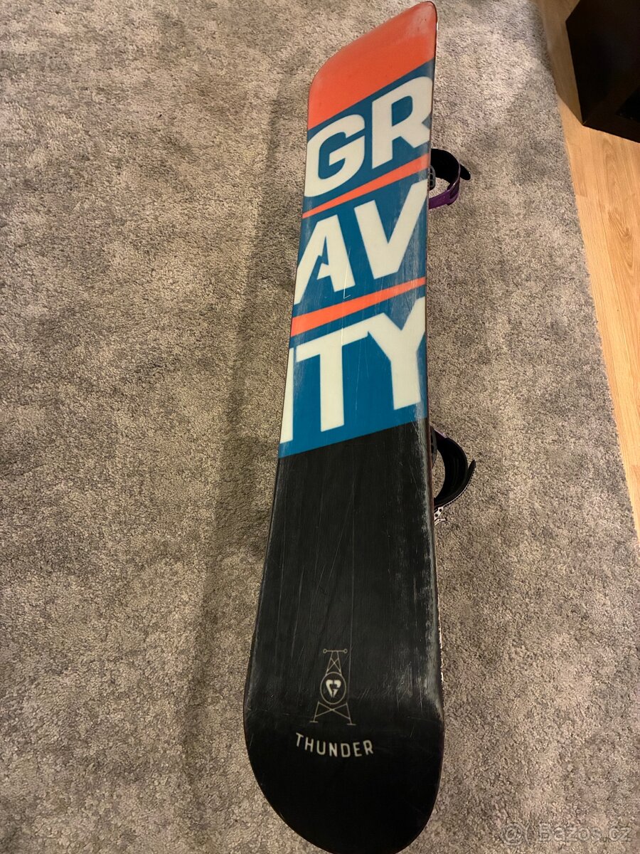 Snowboard 140cm Gravity Thunder 20/21 junior + vázání - 4