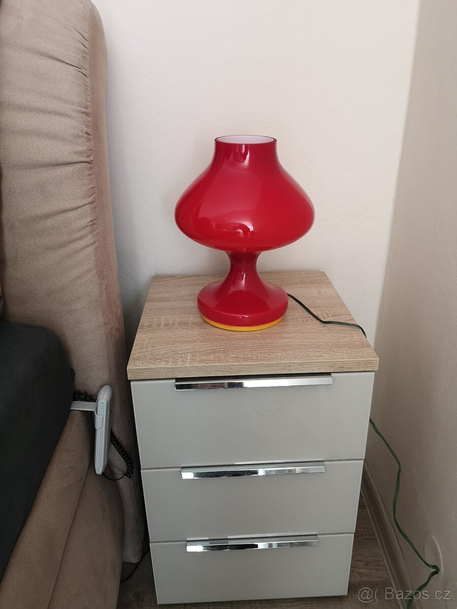 Retro červená lampa - 4