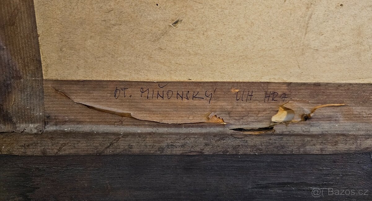 Obraz "Dívka v kroji" olejomalba - 4