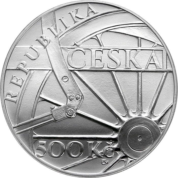 500 Kč 2021 Parní lokomotiva Škoda 498 Albatros PROOF+BK - 4