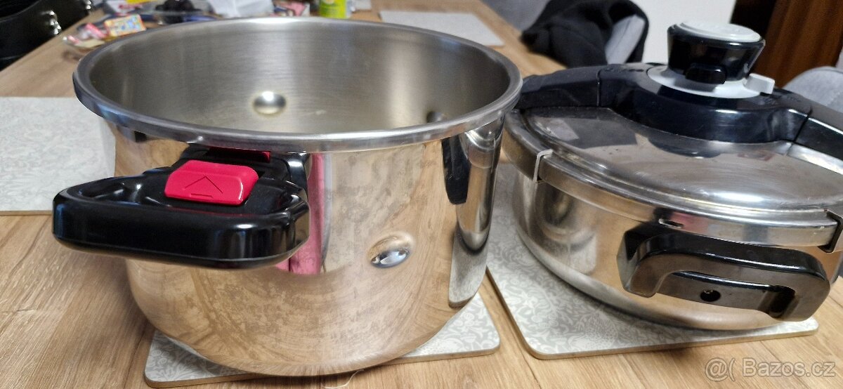 Sada tlokový hrnec Tefal Clipso 8l+4,5l nerezový - 4