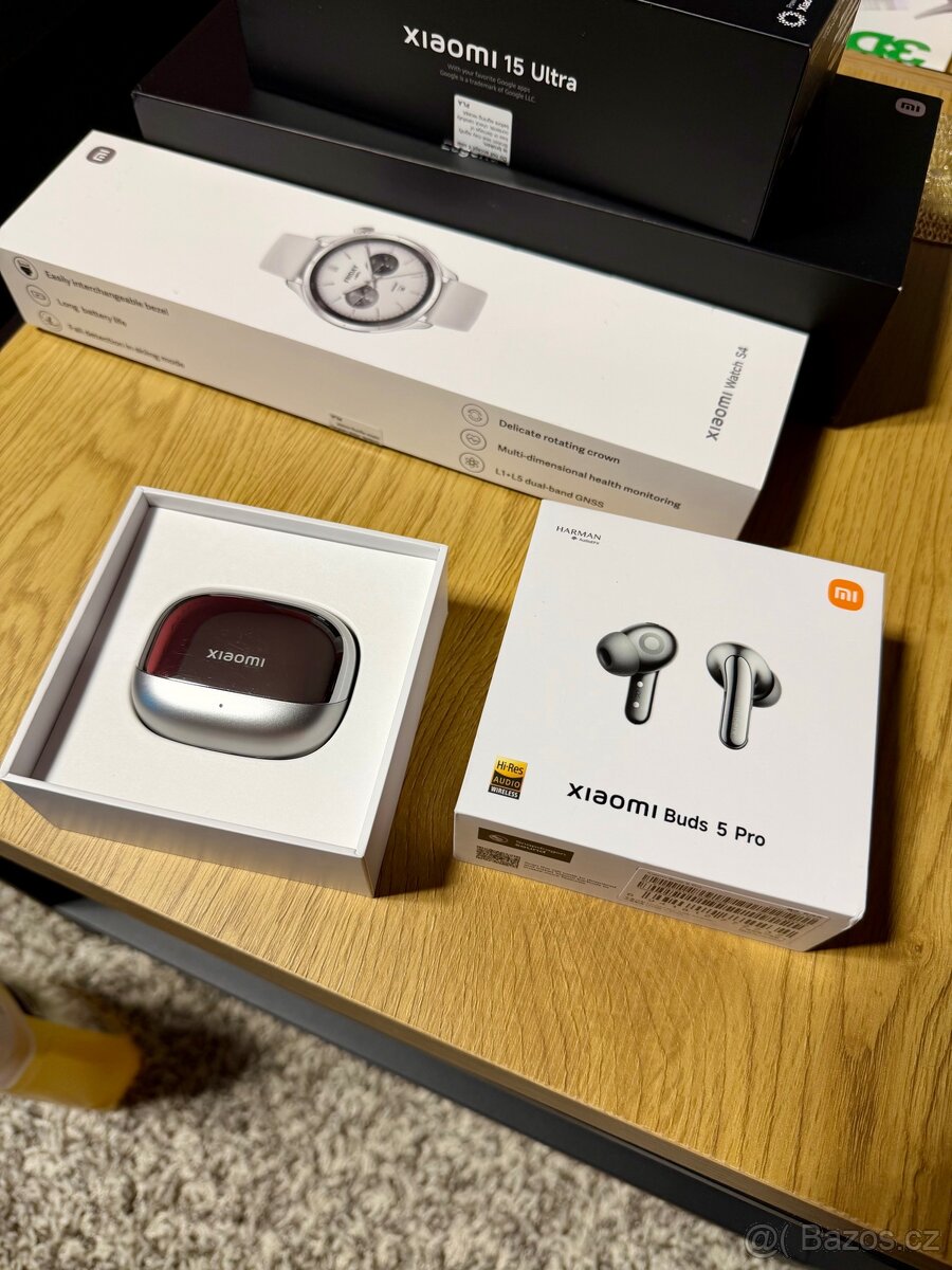 Xiaomi Buds 5 Pro – titanová – výborný stav 100% - 4