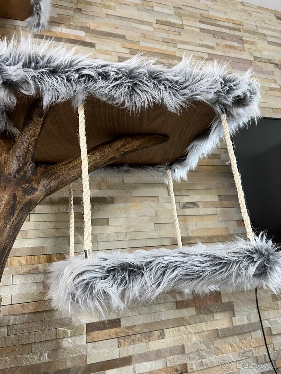 Kočičí strom s houpačkou - 4