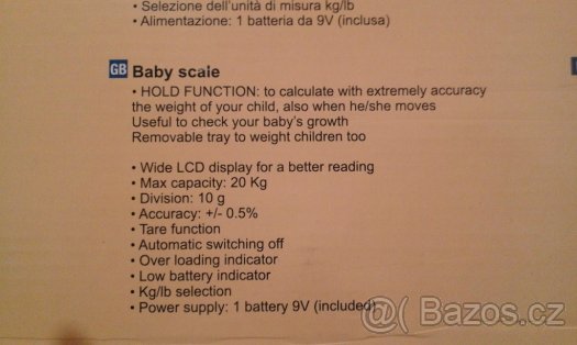 kojenecká a dětská váha Joycare - 4