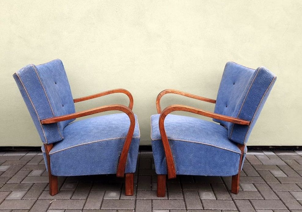 Křesla "ala" Halabala 2ks - 4