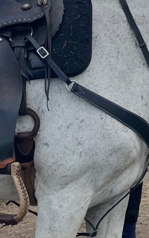 Černý kožený poprsák - 4