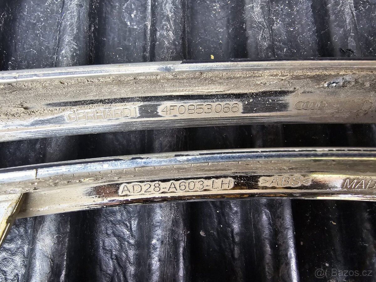 dily audi A6 4f mlhovky krytky chrom ostřik - 4