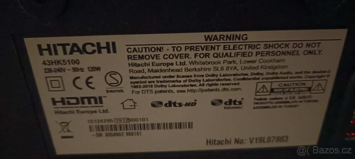 Televize Hitachi HK435100 - 4
