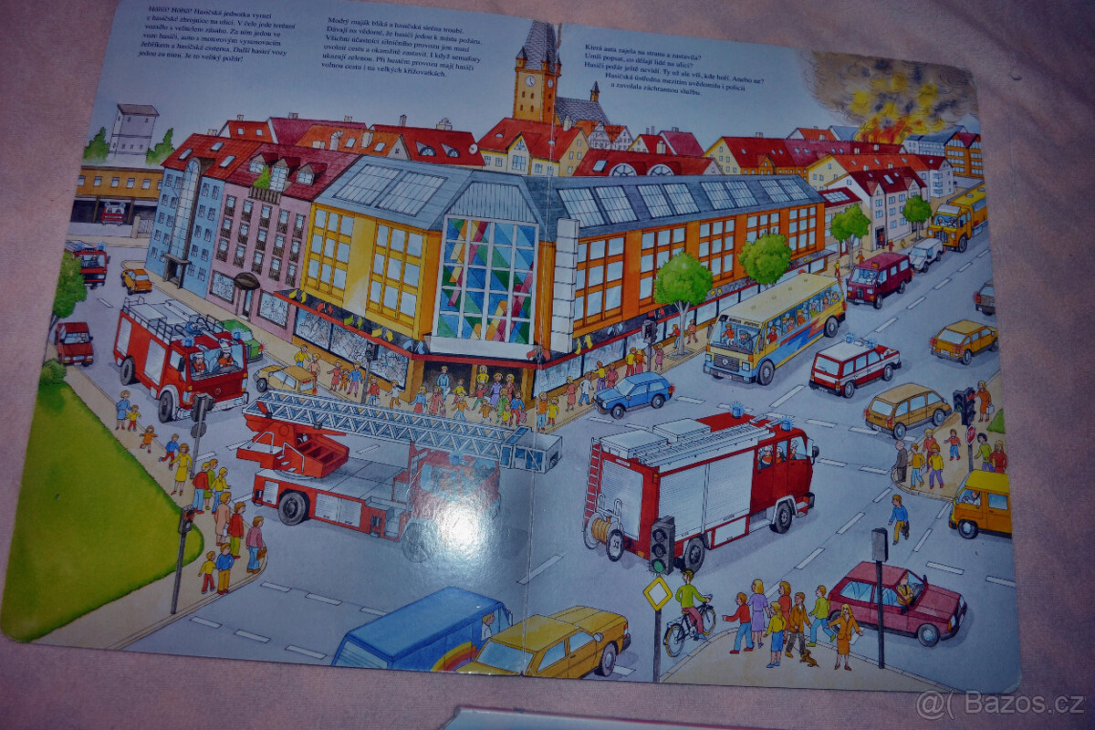 knihy Hasiči a Mašinka pro malé děti, velkoformátové - 4