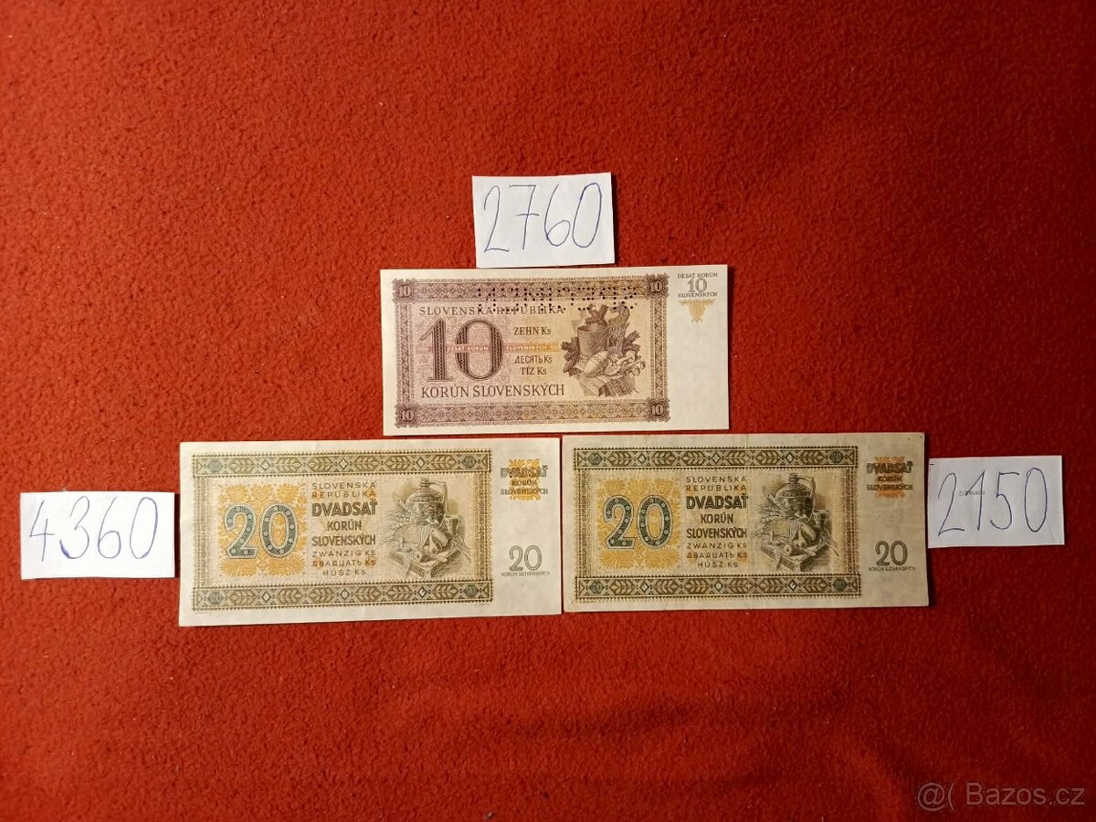 Slovenská bankovky - 4