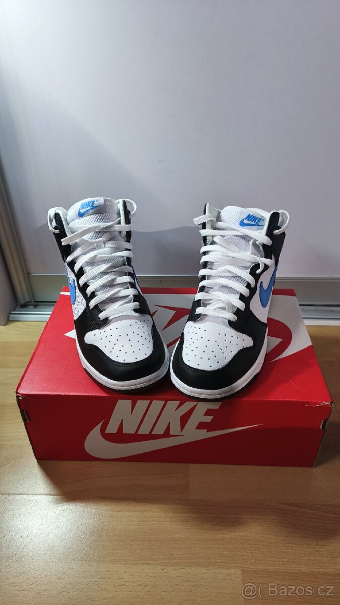 Nike Dunk High Retro FLC Black University Blue White - 4