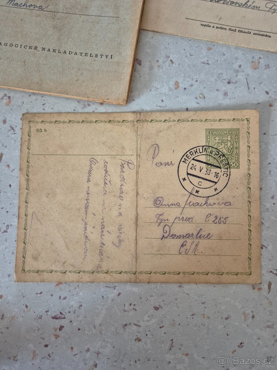 Arbeitsbuch, žákovská knížka, úsporný list,pohled - 4